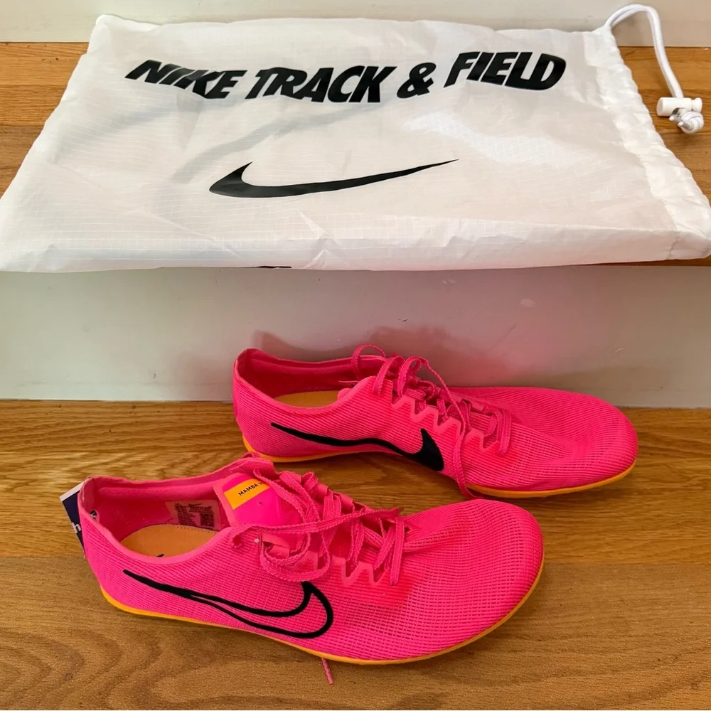 Nike Zoom Mamba 6 Mens 11.5 Hyper Pink Track Shoes DR2733-600 NWT No Spikes